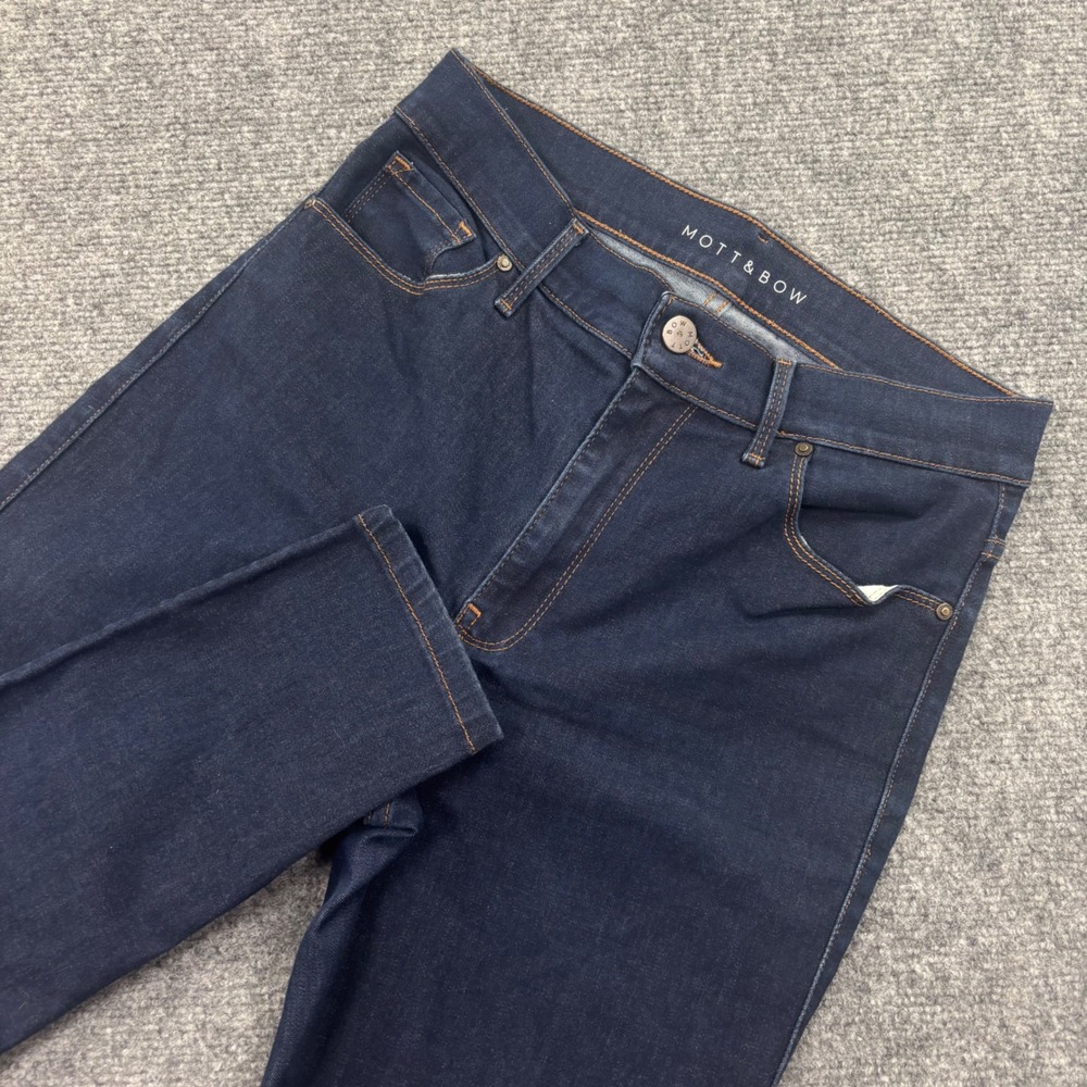 Mott & Bow High Rise Skinny Jeans 29 Dark Indigo Stretch Denim Mens